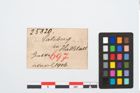 Etikett zu Bronzemehrkopfnadel (NHMW-PRAE-025820)
